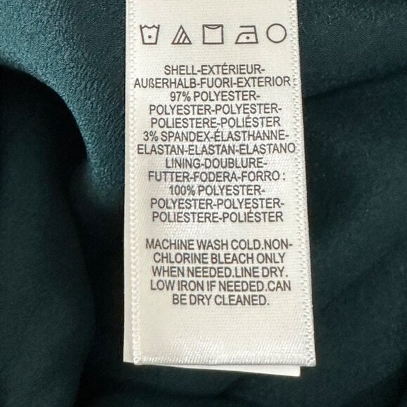 Dress the Population Nicole Crepe Sleeveless Sheath Bodycon Midi Dress L Green - Picture 6 of 7